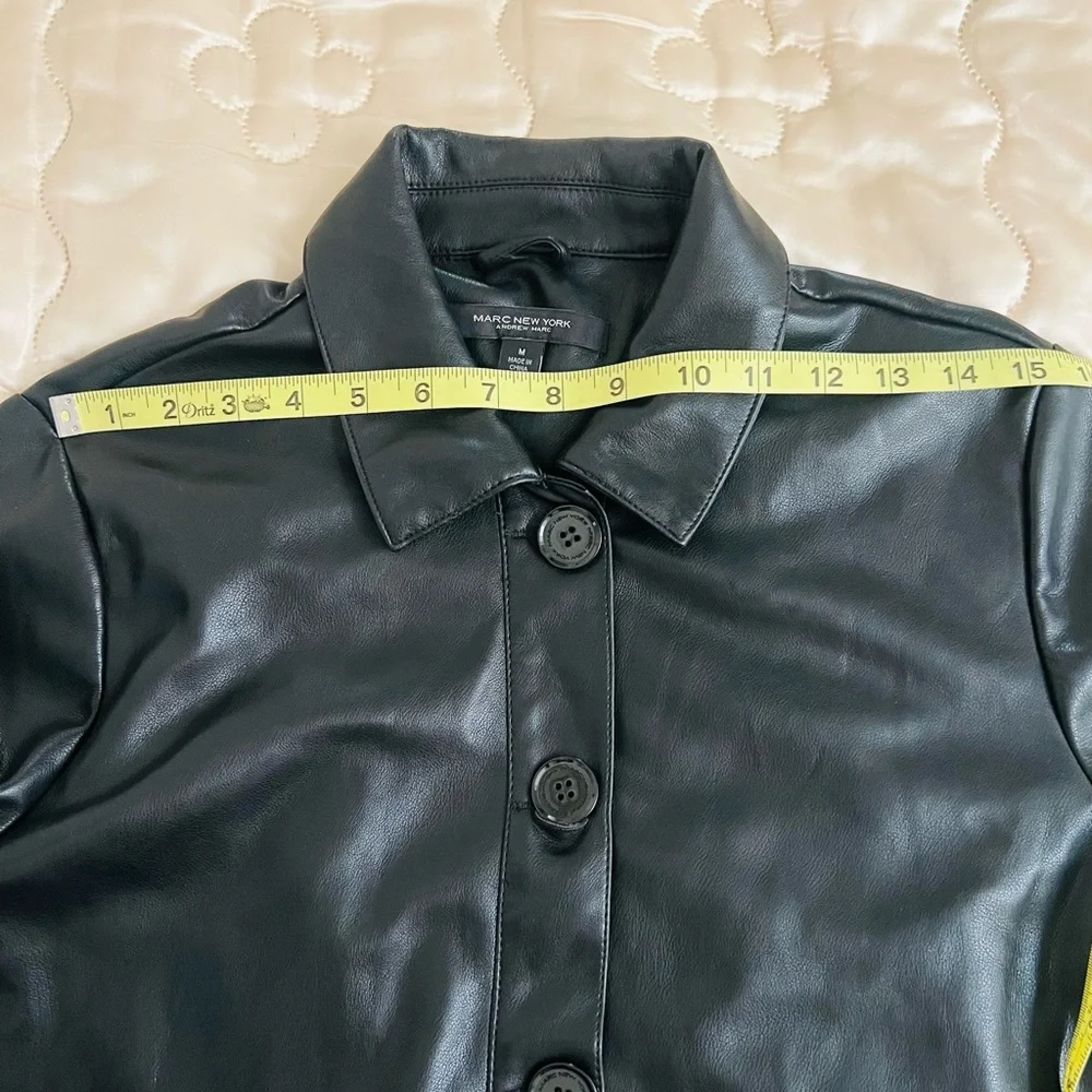 Marc New York Black Faux Leather Women's Jacket - Picture 9 of 13